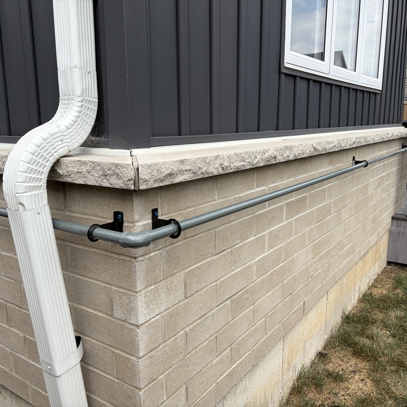 Completed gas line installation, pressure tested and tagged